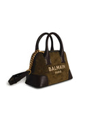 Balmain 'B Army' Green Suede Bag