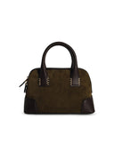 Balmain 'B Army' Green Suede Bag