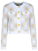 Balmain beige polyamidblandingjakke