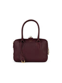 Golden Goose 'Vita' Burgundy Lear Top Box