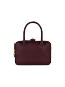 Golden Goose 'Vita' Burgundy Lear Top Box