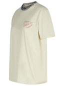 Golden Goose 'Journey' Ivory Cotton T Shirt