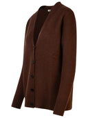 Cardigan de laine brun Jil Sander