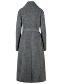 Jil Sander Grey Wool Blend Coat