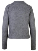 Maglione di miscela di lana grigia jil sander