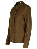 Jil Sander bruin wollen shirt