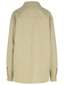 Jil Sander Beige Virgin Wollhemd