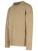 Jil sander beige cashmere maglione
