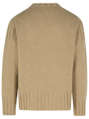 Jil sander beige cashmere maglione
