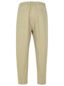 Pantalon Jil Sander Beige en laine vierge