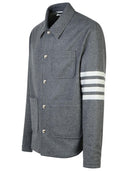 Thom Browne '4 Bar' Grey Wool Blend Jacket