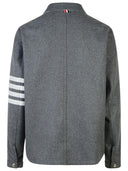 Thom Browne '4 Bar' Grey Wool Blend Jacket