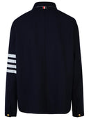 Thom Browne '4 Bar' Navy Wool Blend Jacket