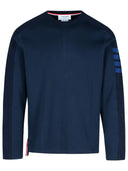 Thom Browne Blue Cotton T Shirt
