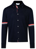 Thom Browne Navy Virgin Wool Shirt