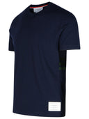 Thom Browne '4 Bar' Navy Wool T Shirt