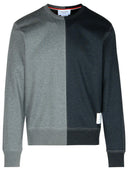 Thom Browne Gray 'Bicolor' bomullströja