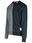 Thom Browne Gray 'Bicolor' bomullströja