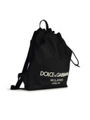 Dolce & Gabbana Black Nylon Rucksack