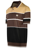 Dolce & Gabbana Brown Silk Polo Shirt