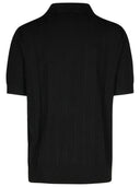 Dolce & Gabbana Black Silk Polo Shirt