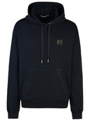 Dolce & Gabbana Navy Cotton Hoodie