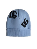 Dolce & Gabbana Light Blue Wool Beanie
