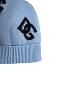 Dolce & Gabbana Light Blue Wool Beanie