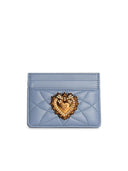 Dolce & Gabbana 'Devotion' Light Blue Lear Card Holder
