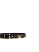 Dolce & Gabbana Black Lear Belt