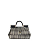 Dolce & Gabbana Small 'Sicily' Black Wool Blend Bag