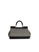 Dolce & Gabbana Small 'Sicily' Black Wool Blend Bag