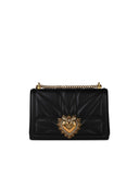 Dolce & Gabbana 'Hingabe' Black Lear Crossbody Tasche