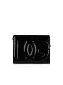 Dolce & Gabbana Black Shiny Lear Schoudertas