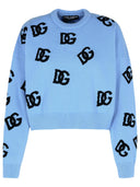 Dolce & Gabbana Light Blue Virgin Wool Sweater