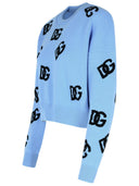Dolce & Gabbana Light Blue Virgin Wool Sweater