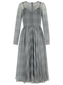 Dolce & Gabbana Grey Silk Dress