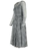 Dolce & Gabbana Grey Silk Dress