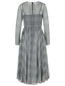 Dolce & Gabbana Grey Silk Dress