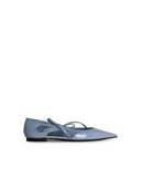 Dolce & Gabbana Light Blue Lear Ballet Flats