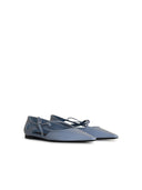Dolce & Gabbana Light Blue Lear Ballet Flats