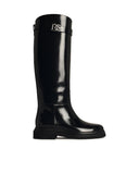 Dolce & Gabbana Black Shiny Lear Boots
