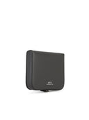 A.P.C. `` Josh '' Grey Lear Coin Purse