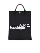 A.P.C. 'Topologie' Blue Cotton Bag