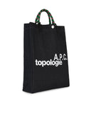 A.P.C. 'Topologie' Blue Cotton Bag