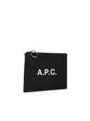 A.P.C. 'Tokyo' Blue Cotton Clutch Bag