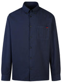 A.P.C. Camicia di cotone blu scuro "Mateo"