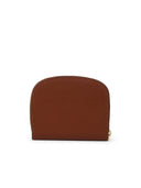 A.P.C. Petit portefeuille «Demi Lune» Brown Lear