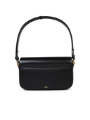 A.P.C. 'Grace Bguette' Black Smooth Lear Crossbody Bag