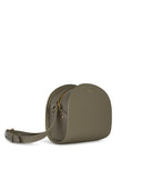 A.P.C. 'Demi Lune' Green Lear Crossbody Bag
